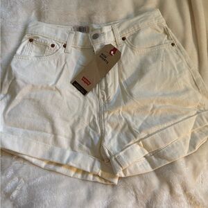Levi's Women's Off-White Jean Shorts
